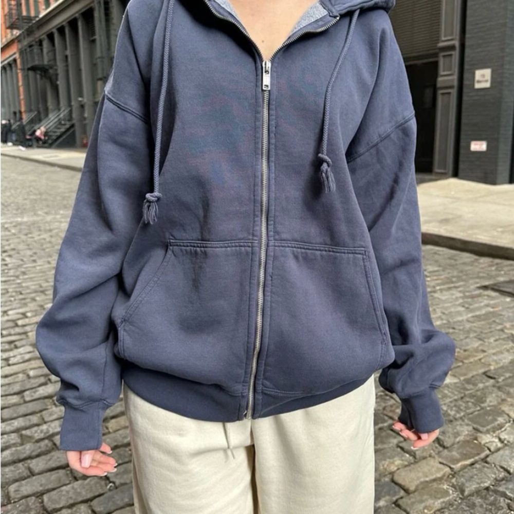 Brandy Melville Christy Zip Up Hoodie